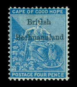 BECHUANALAND 1886  Hope Seated  4p blue  Scott # 1 mint MH VF