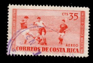 Costa Rica Scott C285 used  soccer stamp