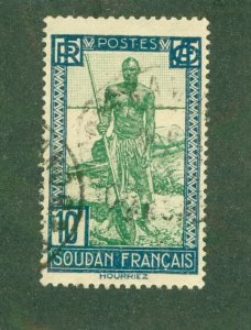 FRENCH SUDAN 100 USED BIN $2.00