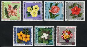 1973 Wallis and Futuna, Yvert Posta Aerea # 49/55, Fiori, MNH**