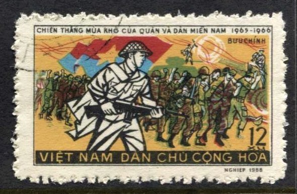 STAMP STATION PERTH North Vietnam #433 General Issue Used 1966