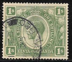 Kenya-Uganda-Tanganyika 29 used 2017 SCV $3.00