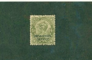 PATIALA INDIAN STATE O54 USED BIN $2.00