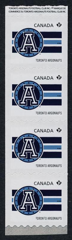 Canada 2565i End coil strip MNH CFL Toronto Argonauts, Sports