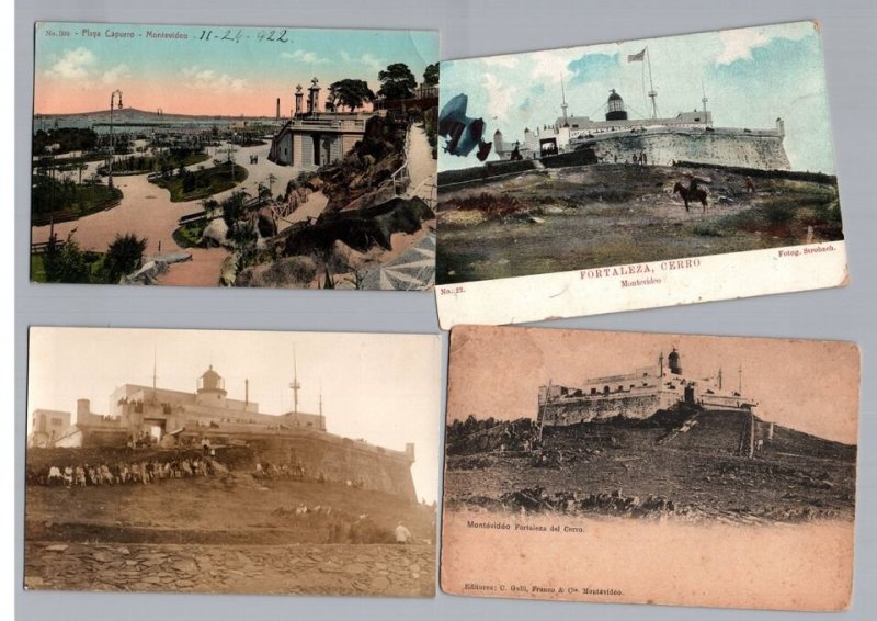 Uruguay Montevideo Hill Lighthouse Stamp and Postcard Collection