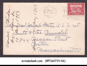 UNITED STATES USA - 1913 ENVELOPE TO BOSTON WITH STAMP