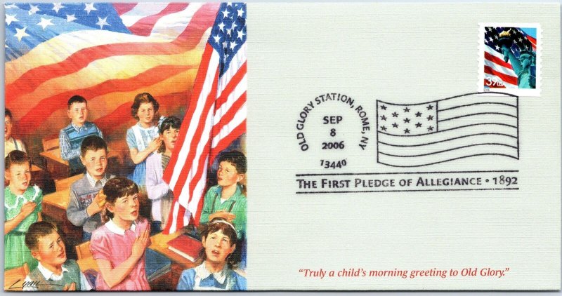 2006 FLEETWOOD U.S. PATRIOTIC SERIES THE FIRST PLEDGE OF ALLEGIANCE (1892)