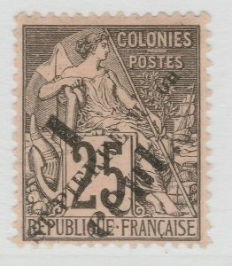 French Colony St. Pierre & Miquelon 1881-92 Black Surch 1c on 25c MNG A18P59F612-