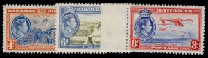 BAHAMAS GVI SG158-160, 1938 complete set, M MINT. Cat £17.