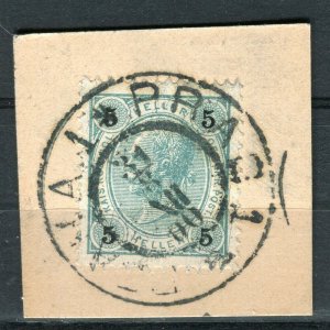 AUSTRIA; 1890s-1900s early F. Joseph issue fine used Full Postmark PIECE