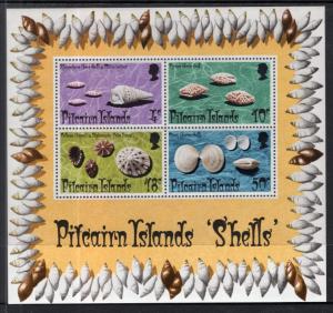 Pitcairn Islands 140a Seashells Souvenir Sheet MNH VF