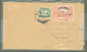 Burma (Myanmar)  1955 39P franking, Sent from Rangoon