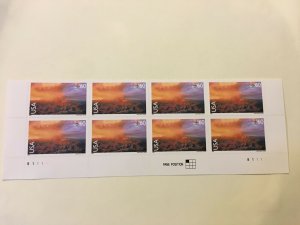 Scott# C135 - 2000 Airmail  - 60 cts Acadia National Park Plate Block of 8, MNH,