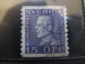 Sweden Sweden Sverige Sweden 1922 Unwmk 15o Perf 10 Fine Green Used A13P1F81-