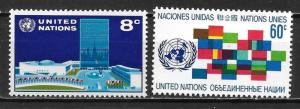 United Nations 222-23 Definitives set MNH