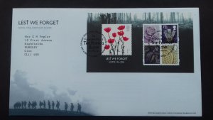 Great Britain 2006 The 90th Anniversary of the Battle at Somme FDC