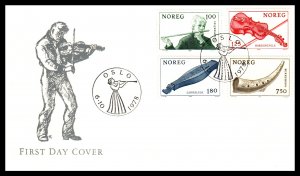 Norway 734-737 Music U/A FDC