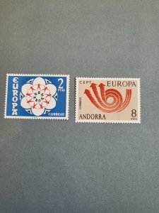 Stamps Spanish Andorra Scott #75-6 nh