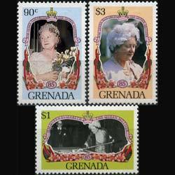 GRENADA 1985 - Scott# 1301A-C Q.Mother Litho. Set of 3 NH