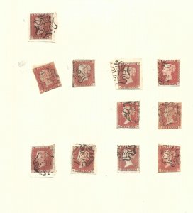 GREAT BRITAIN -  QUEEN VICTORIA 1841 1d red-brown numbers in Maltese Cross - 93