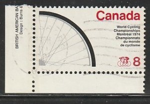 1974 Canada - Sc 641 - used VF - 1 single - Bicycle Wheel - Cycling