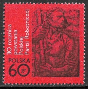 POLAND 1972 Polish Workers Party Anniversary Issue Sc 1870 MNH