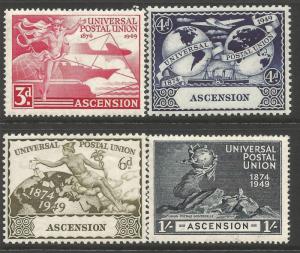 Ascension 1949 UPU fine mounted mint set