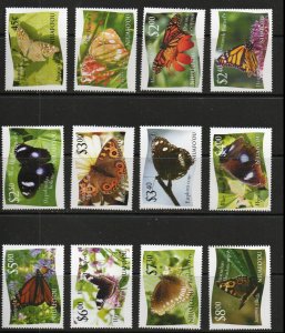 Niuafo'ou 275-86 - Mint-NH - Butterflies (12 Var.) (2012) (cv $53.30)