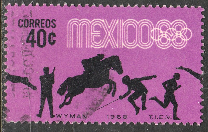 MEXICO 991, 40c Pentathlon 4th Pre-Olympic Set Used. F-VF. (743)