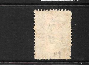 NEW ZEALAND  1864-71  4d  ROSE  FFQ  FU  P12 1/2    SG 119  CPa4a1 CHALON