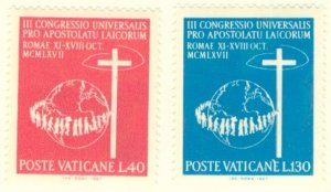 VATICAN 453-4 MNH BIN $1.00