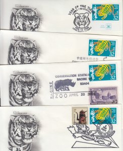 1998-2003 United States Year of the Tiger (Scott 3179 Artcraft  Cancels Not FDC