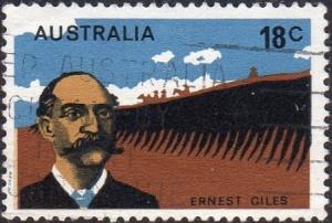 Australia 633 - Used - 18c Ernest Giles (1976) (1) +