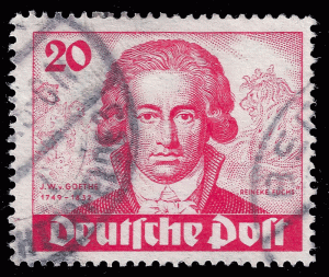 Germany, West Berlin 1949 Sc 9N62  UVF Goethe