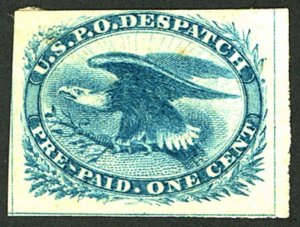 U.S. #LO2 MINT OG HR TINY CORNER THIN