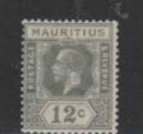 MAURITIUS  188  SINGLE  12¢  MINT LIGHT HINGE  SHERWOOD STAMP