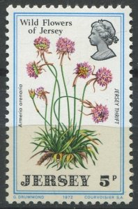 Jersey Sc#62 MNH, 5p multi, Wild Flowers of Jersey (1972)