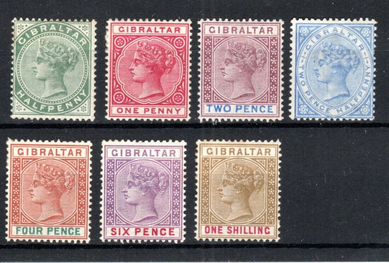 Gibraltar 1939 new edition in Stirling set sg 39-45 mlh-