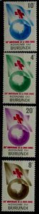 Burundi 53-56 MNH Red cross SCV2.75