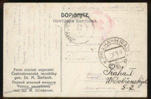 Czech Legion 1919 IRKUTSK Siberia Russia Feldpost Polni Posta Vojsko Na Ru 99405