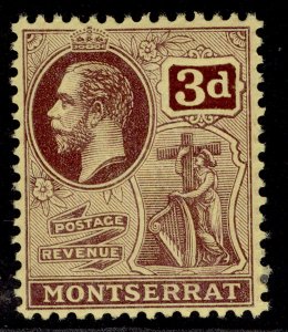 MONTSERRAT GV SG53, 3d purple/yellow, M MINT.