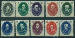 Germany DDR GDR 1950 Mi 261-270 MNH 250 Years German Academy of Science 50648