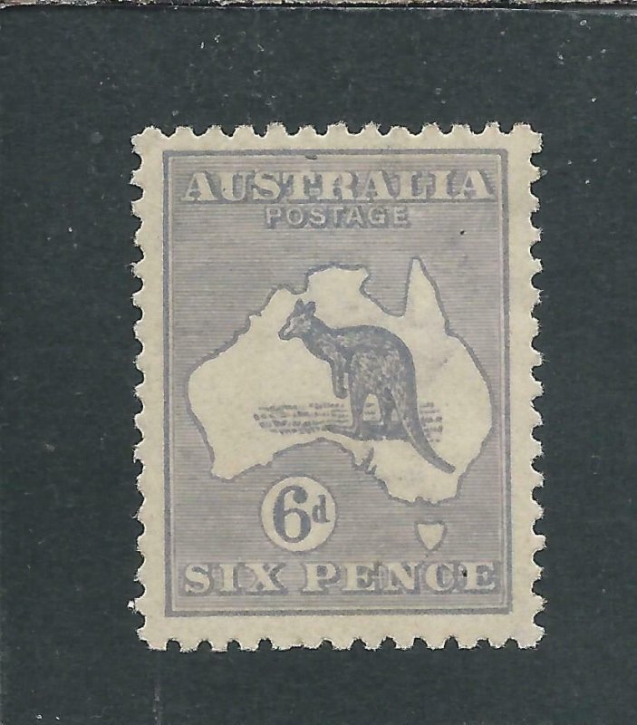 AUSTRALIA 1915-27 6d DULL BLUE MM SG 38b CAT £90