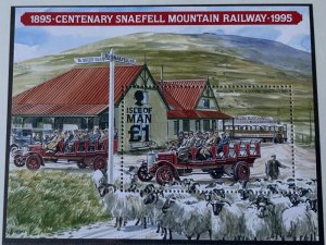 ISLE OF MAN 1995 SNAEFELL RAILWAY MINISHEET SGMS638  MNH ..SEE SCAN