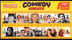 Great Britain 2015 Comedians Complete MNH Set in Presentation Pack SC 3381-3390