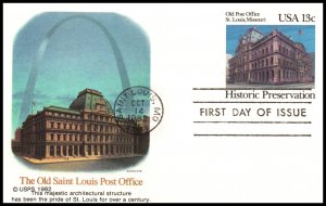 US UX97 Old Post Office St Louis,MO Fleetwood Postal Card U/A FDC