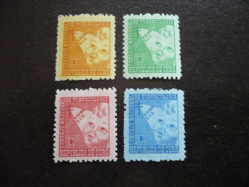 Stamps - Cuba - Scott# RA17-RA20 - Mint Hinged Set of 4 Postal Tax Stamps