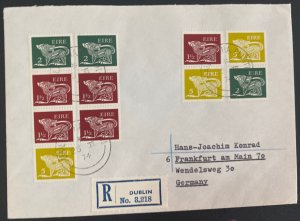 1974 Dublin Ireland Registered Cover To Frankfurt Germany