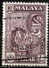 Malaya Perak; 1950: Sc. # 132; Used Single Stamp