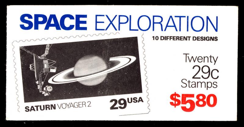 US #2577a COMPLETE BOOK, BK192 Space Exploration, VF/XF mint never hinged,  S...